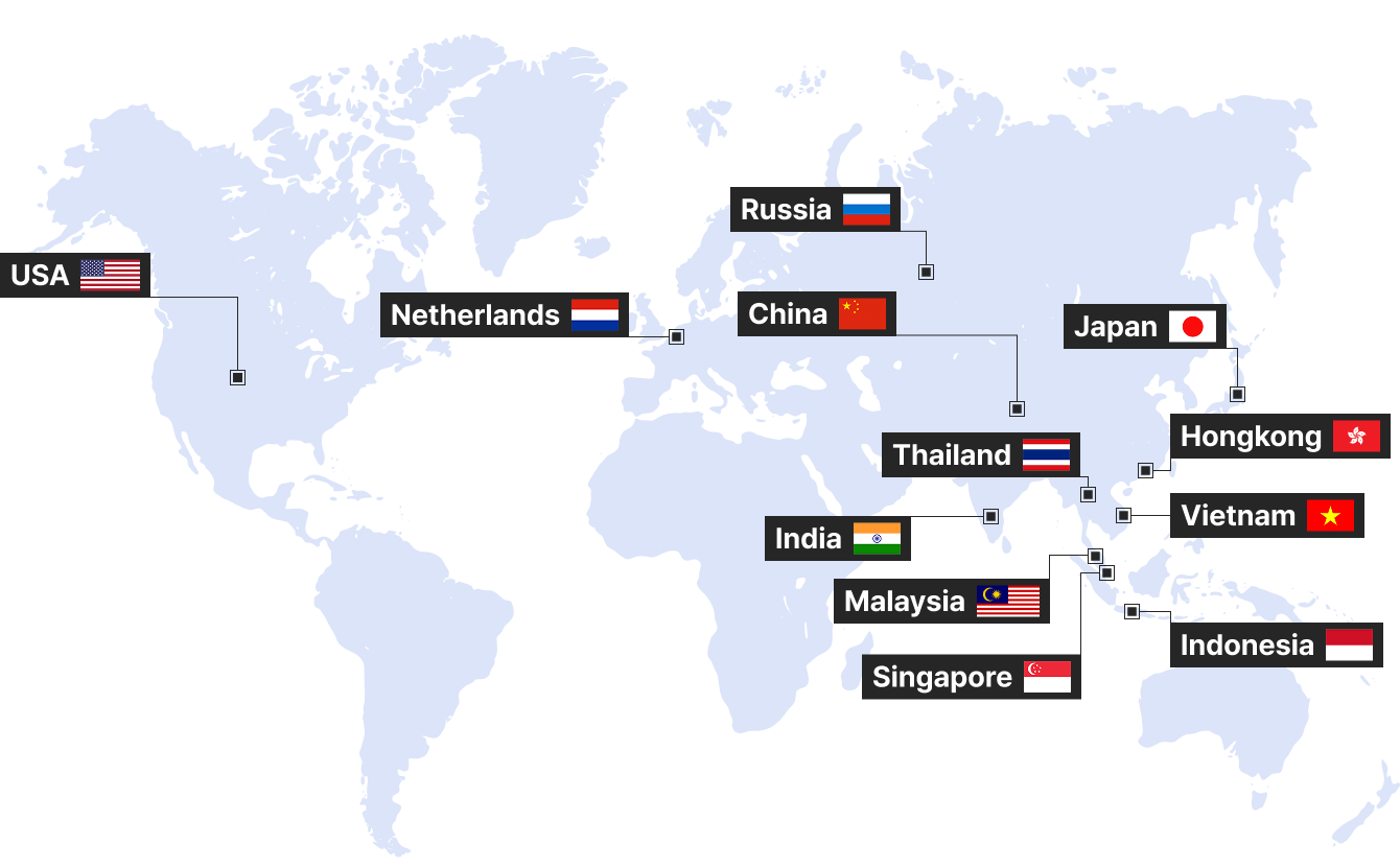 해외 서버 국가 위치